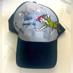 Disney Parks Epcot London United Kingdom Peter Pan Grey Baseball Hat Cap Unisex